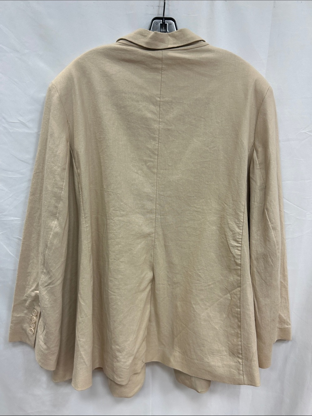 Scoop Women's and Women's Plus One Button Linen Blend Blazer, Size 4X. - Picture 9 of 10